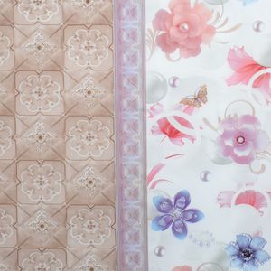 CUBREMESA PLAIN PVC FLORES PERLADAS