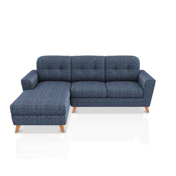 SOFA DONNA TELA LENA SECCIONAL AZUL