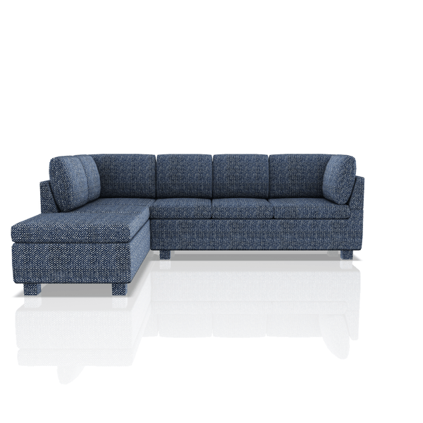 SOFA HARVY TELA LENA SECCIONAL AZUL