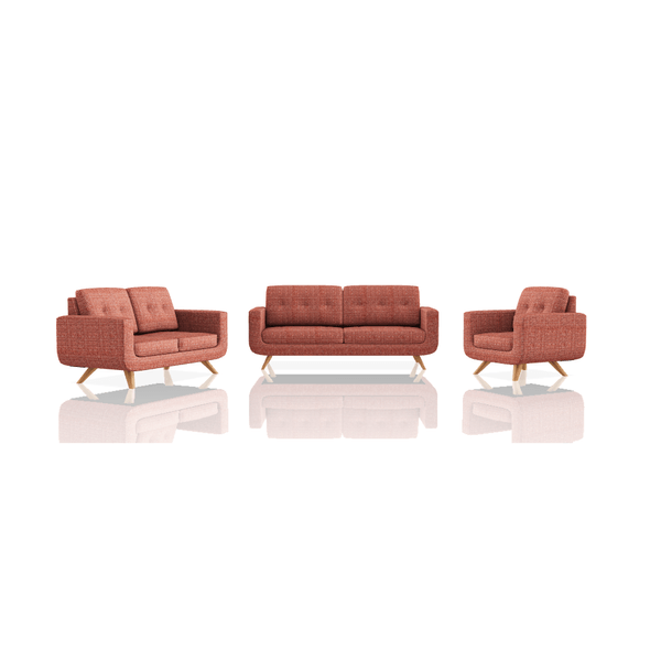 SOFA SCOTTY TELA LENA 3C 2C 1C ROJIZO