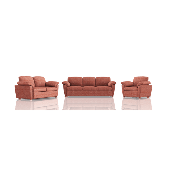 SOFA TREVOR TELA LENA 3C 2C 1C ROJIZO