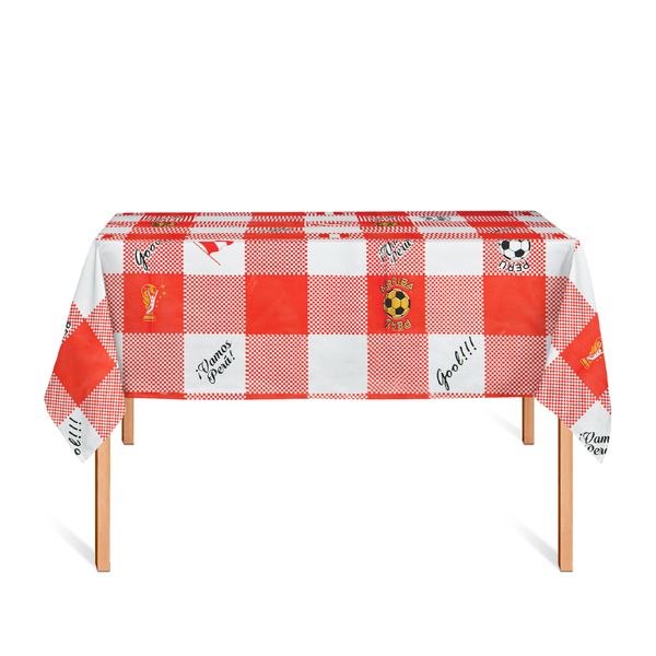 CUBREMESA PVC VAMOS PERU ROJO 87