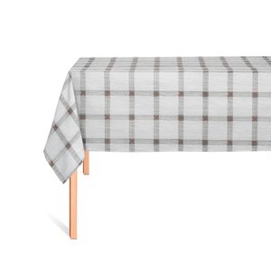 CUBREMESA PLAIN PVC ANTONIA CUADROS MARRON