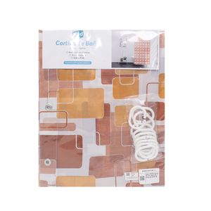SAID CORTINA DE BAÑO PVC 180 X 150 CM KALIDA BEIGE 08