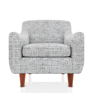 BUTACA ISMAEL TELA ALPHA GRIS PLATA