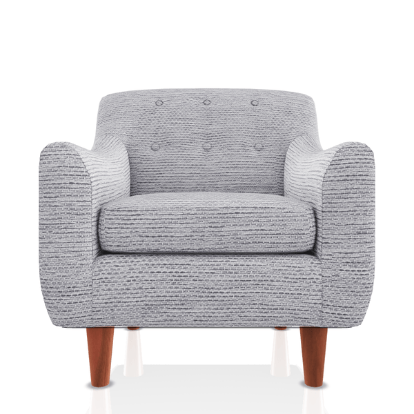 BUTACA ISMAEL TELA COUGAR GRIS PLATA