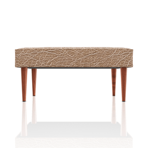 BANQUETA DIANA TAPICUERO CAMEL