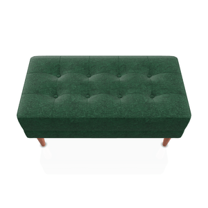 BANQUETA BERENICE TELA MICROFIBRA ITALY VERDE AMAZONAS