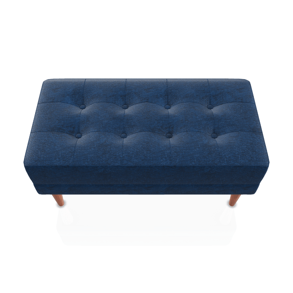 BANQUETA BERENICE TELA MICROFIBRA ITALY VERDE AZULADO