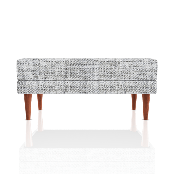 BANQUETA BERENICE TELA ALPHA GRIS PLATA