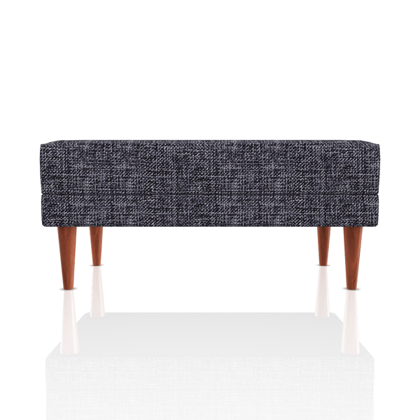 BANQUETA BERENICE TELA ALPHA GRIS RATON