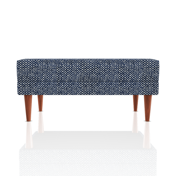 BANQUETA BERENICE TELA LENA AZUL