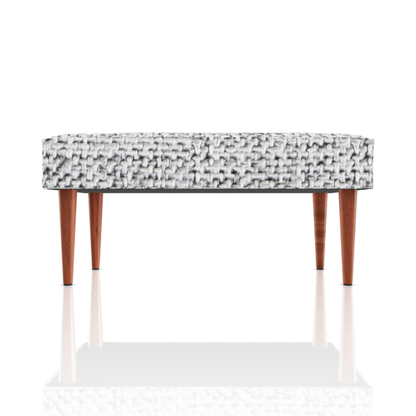 BANQUETA DIANA TELA ALPHA GRIS PLATA