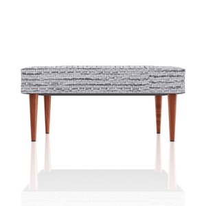 BANQUETA DIANA TELA COUGAR GRIS PLATA