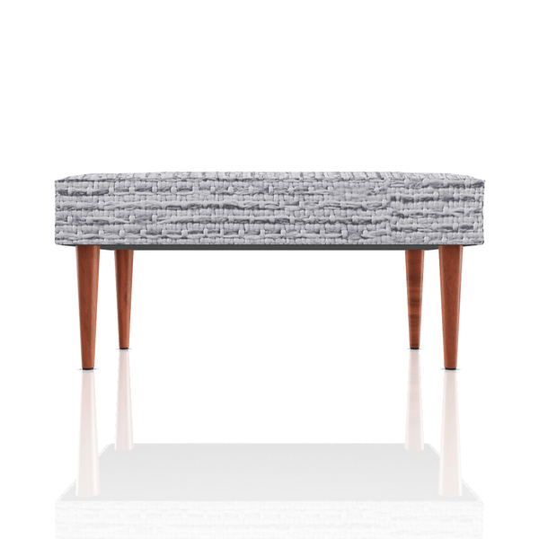 BANQUETA DIANA TELA COUGAR GRIS PLATA