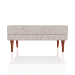 BANQUETA BERENICE TELA NEW BELLA CREMA