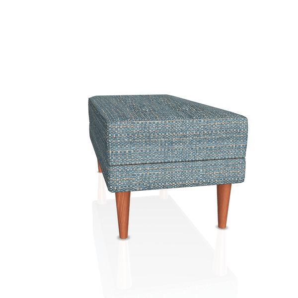 BANQUETA BERENICE TELA VESUBIO AGUA DE MAR