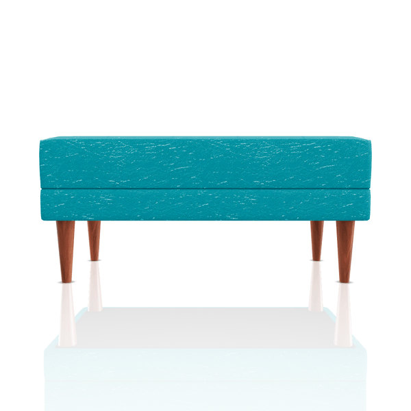 BANQUETA BERENICE TAPICUERO TURQUEZA
