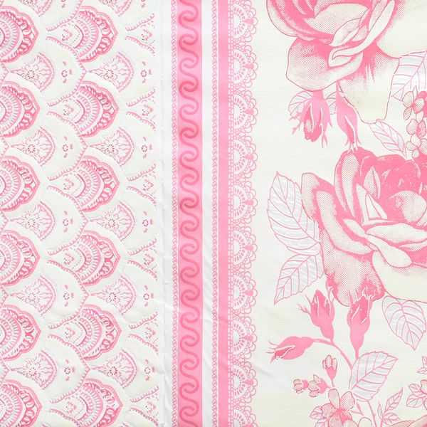 CUBREMESA ENCAJE YW ESTAMPADO MARIELA ROSADO