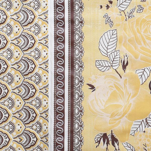 CUBREMESA ENCAJE YW ESTAMPADO MARIELA MARRON