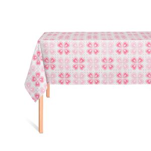 CUBREMESA ENCAJE YW ESTAMPADO FABIOLA ROSADO