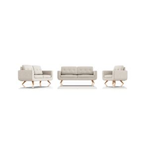 SOFA SCOTTY TELA ALPHA 3C 2C 1C ALMENDRA