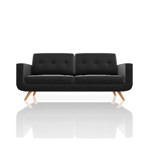SOFA SCOTTY TELA ALPHA 3C NEGRO
