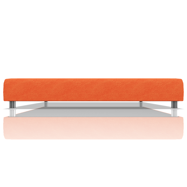 TARIMA BOX OMAR TELA MICROFIBRA ITALY KING NARANJA