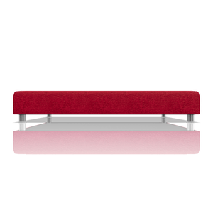 TARIMA BOX OMAR TELA MICROFIBRA ITALY QUEEN ROJO