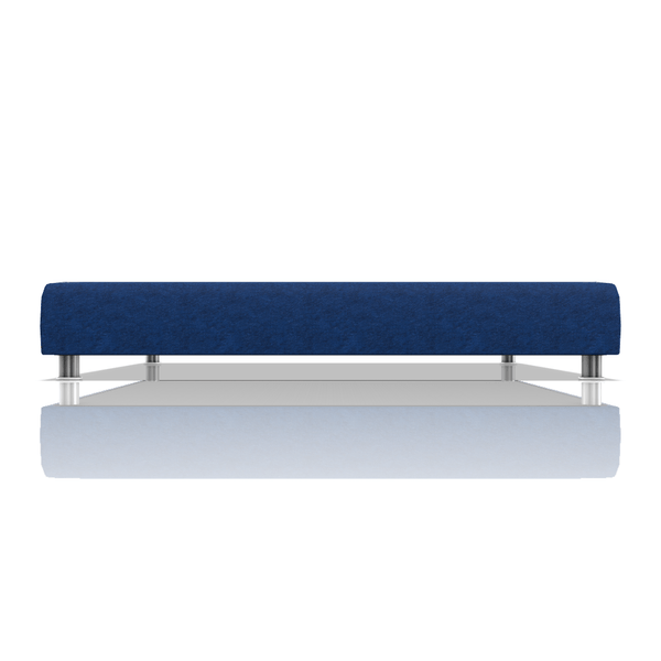 TARIMA BOX OMAR TELA MICROFIBRA ITALY QUEEN AZUL ATLANTICO