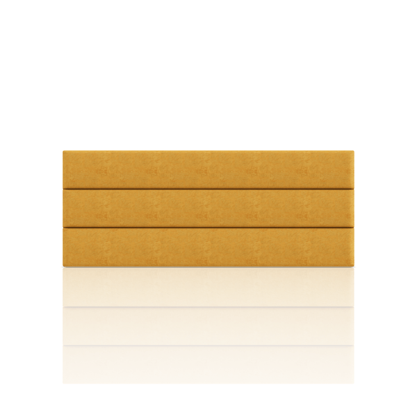 CABECERA LINEAL TELA MICROFIBRA ITALY KING AMARILLO