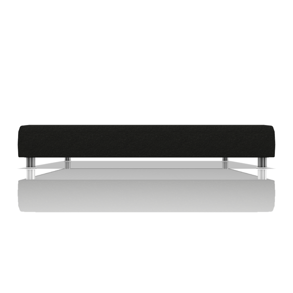 TARIMA BOX OMAR TELA MICROFIBRA ITALY QUEEN NEGRO