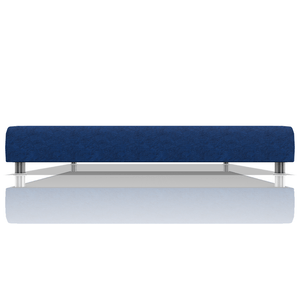 TARIMA BOX OMAR TELA MICROFIBRA ITALY KING AZUL ATLANTICO
