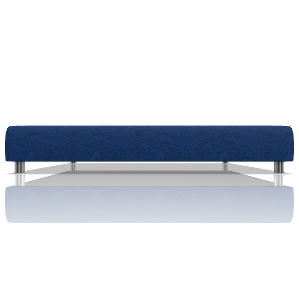 TARIMA BOX OMAR TELA MICROFIBRA ITALY KING AZUL ATLANTICO