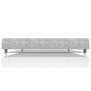 TARIMA BOX OMAR TELA ALPHA KING GRIS PLATA