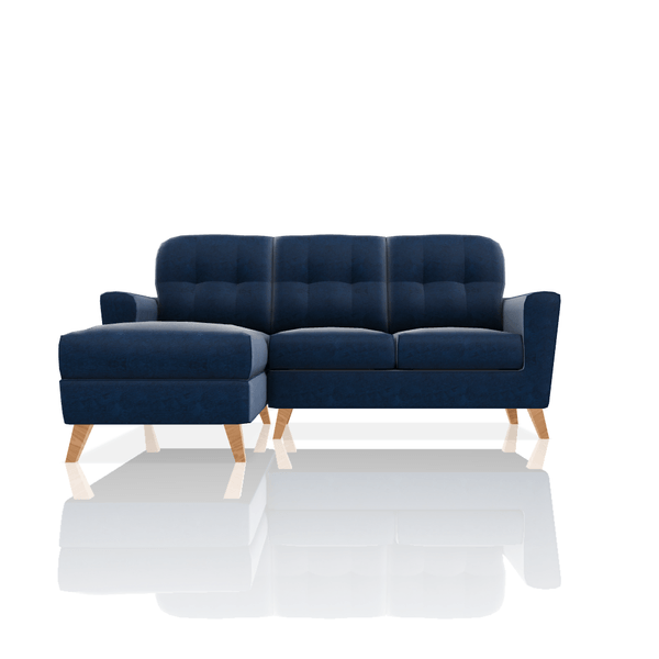 SOFA DONNA TELA MICROFIBRA ITALY SECCIONAL VERDE AZULADO