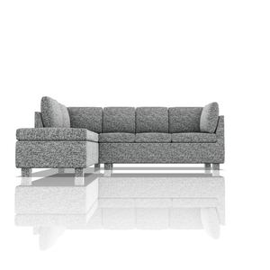 SOFA HARVY TELA LIFE SECCIONAL GRIS OSCURO 52
