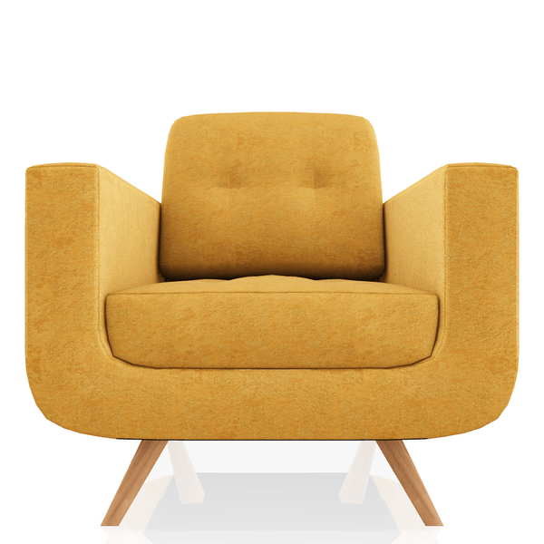 SOFA SCOTTY TELA MICROFIBRA ITALY 1C AMARILLO