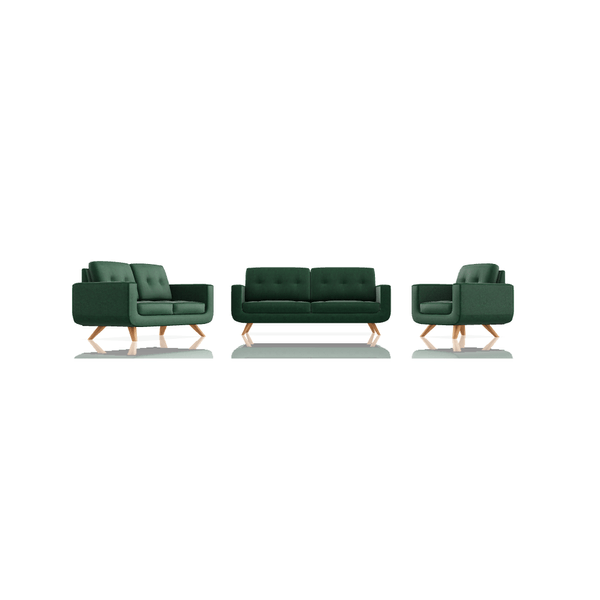 SOFA SCOTTY TELA MICROFIBRA ITALY 3C 2C 1C VERDE AMAZONAS