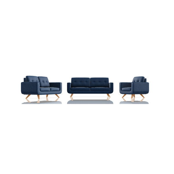 SOFA SCOTTY TELA MICROFIBRA ITALY 3C 2C 1C VERDE AZULADO