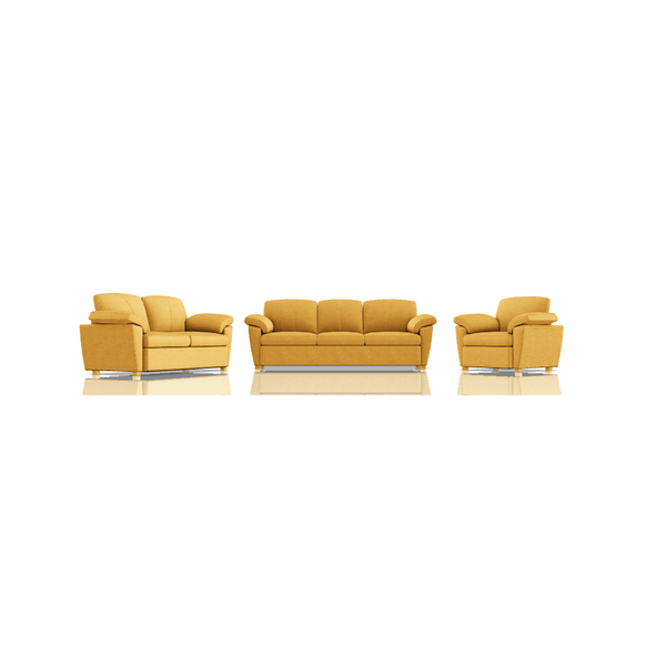 SOFA TREVOR TELA MICROFIBRA ITALY 3C 2C 1C AMARILLO