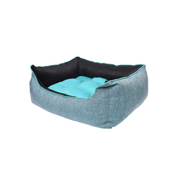 RUFFO VERANO CAMA MASCOTA CONFORT TELA MEDIANO TURQUESA