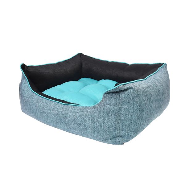 RUFFO VERANO CAMA MASCOTA CONFORT TELA GRANDE TURQUESA