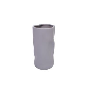 SAID VERANO FLORERO PORCELANA CHICO GRIS (REG26-035S)