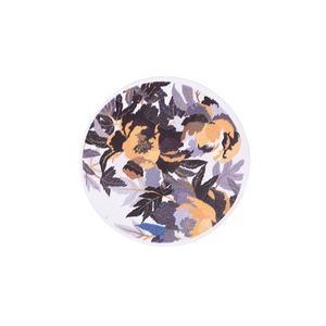 SAID POSAVASOS PVC CIRCULAR HOJAS 10X10 CM MOSTAZA/GRISES