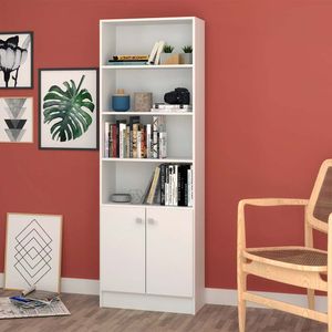 LIBRERO MATEO 182.5 X 61.5 X 30.5 CM BLANCO
