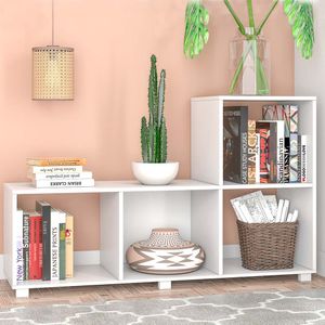 ESTANTERIA ZAFIR 73.5 X 120 X 35 CM BLANCO