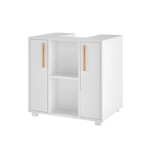 ARMARIO PARA BAÑO MELVIN 59.8 X 60 X 44.5 CM MARRON CLARO/BLANCO