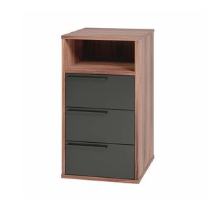 CAJONERA ANDREA 63.5 X 35 X 38 CM MARRON/NEGRO