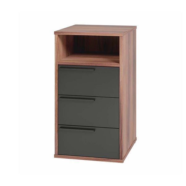 CAJONERA ANDREA 63.5 X 35 X 38 CM MARRON/NEGRO